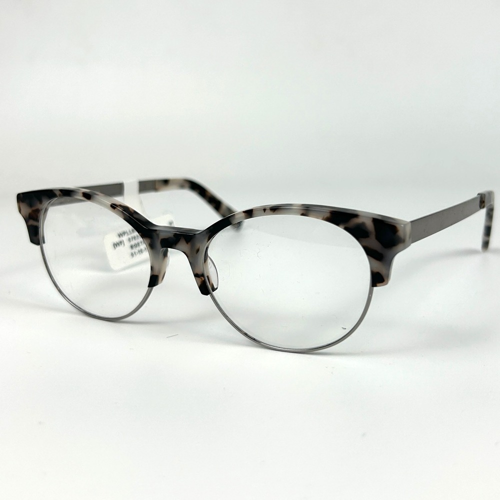 Walmart WPLL801 Women's Eyeglasses Frame Gray Tortoise Half Rim 51-18-135 mm